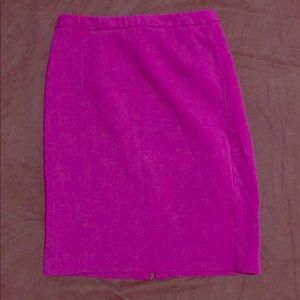 Fuschia Pencil Skirt